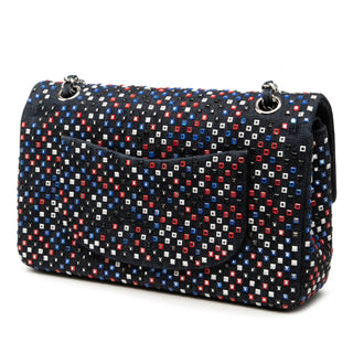Chanel Medium Classic Strass Embellished Denim Double Flap