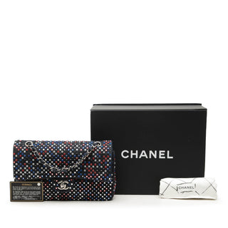 Chanel Medium Classic Strass Embellished Denim Double Flap
