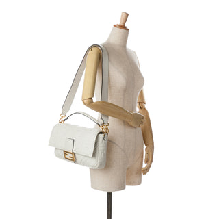 Fendi Medium Leather FF Baguette