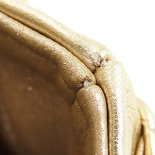 Chanel Mini Classic Metallic Calfskin Charm Double Flap