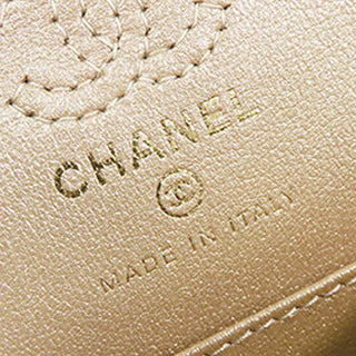 Chanel Mini Classic Metallic Calfskin Charm Double Flap