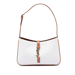 Saint Laurent Canvas and Leather Le 5 a 7