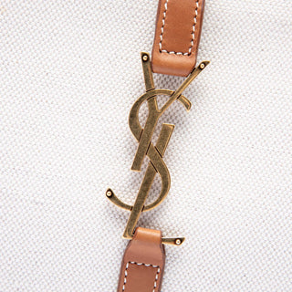 Saint Laurent Canvas and Leather Le 5 a 7