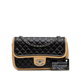 Chanel Medium Classic Bicolor Lambskin Twist Flap
