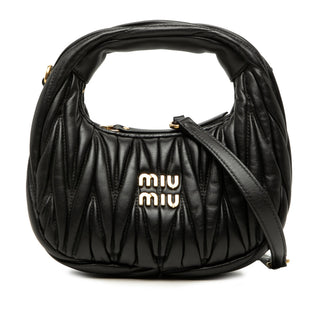 Miu Miu Mini Matelasse Nappa Wander Bag