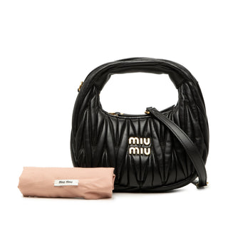 Miu Miu Mini Matelasse Nappa Wander Bag