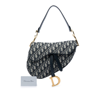 Dior Oblique Canvas Saddle Bag