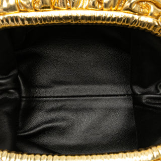 Bottega veneta Metallic Bark Embossed Lambskin The Mini Pouch