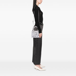 Prada Mini Saffiano Lux Crystal Embellished Galleria Double Zip