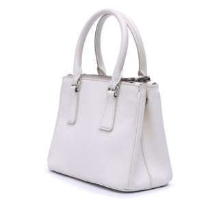 Prada Mini Saffiano Lux Crystal Embellished Galleria Double Zip