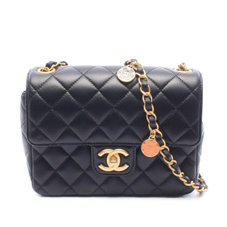 Chanel Mini Square Classic Lambskin Casino Royale Charms Single Flap