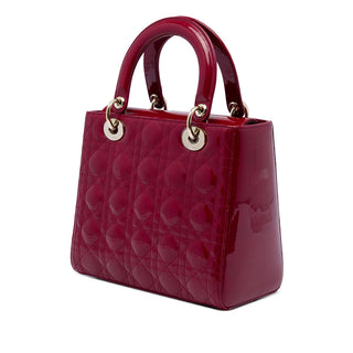 Dior Medium Patent Cannage Lady Dior