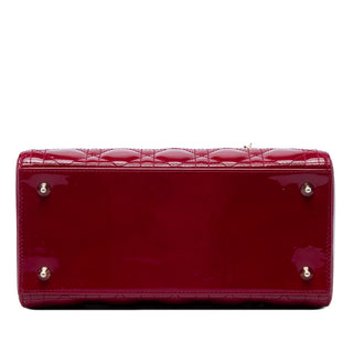 Dior Medium Patent Cannage Lady Dior