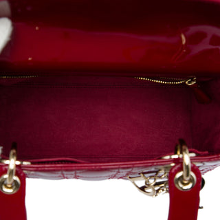 Dior Medium Patent Cannage Lady Dior