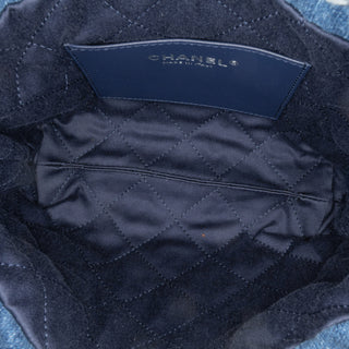 Chanel Mini Denim Stitched 22 Shoulder Bag