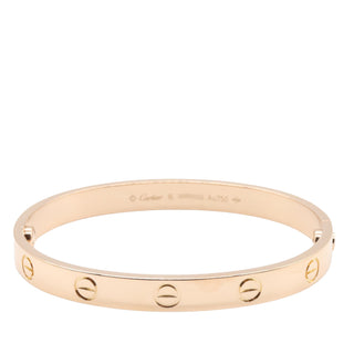 Cartier 18K Rose Gold Classic Love Bracelet