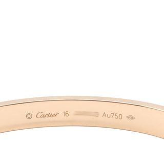 Cartier 18K Rose Gold Classic Love Bracelet