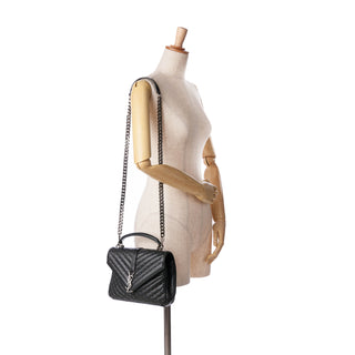 Ysl Medium Chevron College Satchel