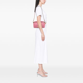 Fendi Zucca Embossed Leather Baguette Satche