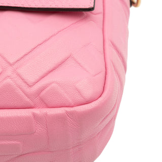 Fendi Zucca Embossed Leather Baguette Satche