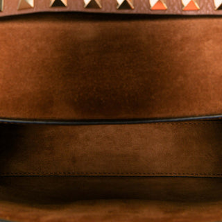 Valentino Medium Pebbled Calfskin Rockstud Flip Lock Crossbody