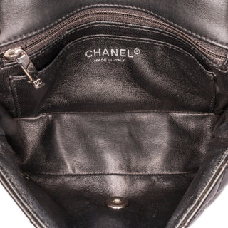 Chanel Mini Rectangular Classic Striped Patent Single Flap