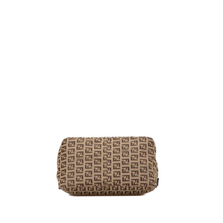 Fendi Zucchino Canvas Double Flap Mamma