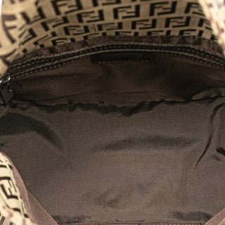 Fendi Zucchino Canvas Double Flap Mamma