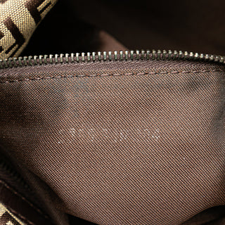 Fendi Zucchino Canvas Double Flap Mamma