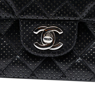 Chanel Medium Classic Perforated Lambskin Double Flap