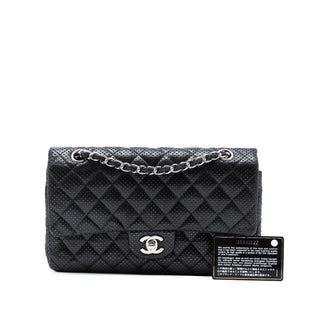 Chanel Medium Classic Perforated Lambskin Double Flap