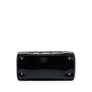 Dior Medium Patent Cannage Lady Dior