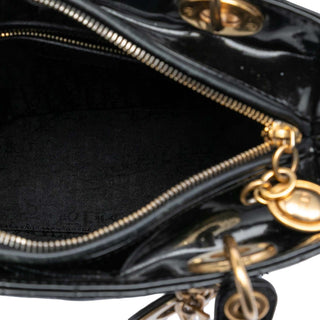Dior Medium Patent Cannage Lady Dior