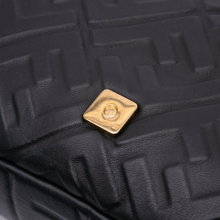 Fendi Large Zucca Leather Baguette