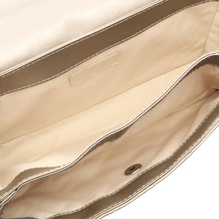 Chanel Small Bicolor Quilted Aged Calfskin Lady Pearly Flap