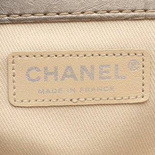 Chanel Small Bicolor Quilted Aged Calfskin Lady Pearly Flap