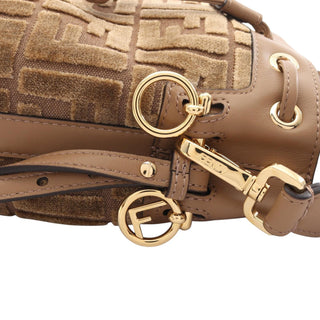 Fendi Mini Zucca Canvas Mon Tresor Bucket Bag