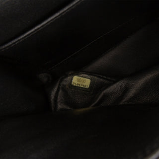 Chanel Medium Classic Chevron Lambskin So Black Double Flap