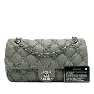 Chanel Paris-Byzance Nylon Tweed On Stitch Bubble Accordion Flap