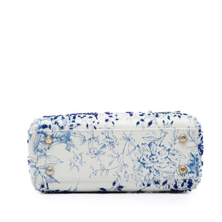 Dior Mini Calfskin Beaded Jardin D Hiver Lady Dior