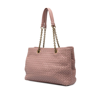 Bottega Veneta Medium Nappa Intrecciato Double Chain Tote