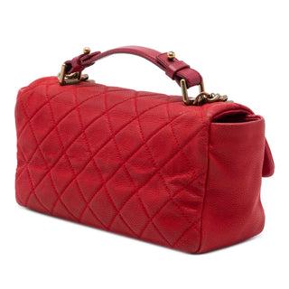 Chanel Medium Iridescent Caviar Chic Quilt Top Handle Flap