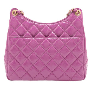 Chanel Medium Shiny Crumpled Calfskin Wavy CC Hobo