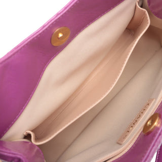 Chanel Medium Shiny Crumpled Calfskin Wavy CC Hobo