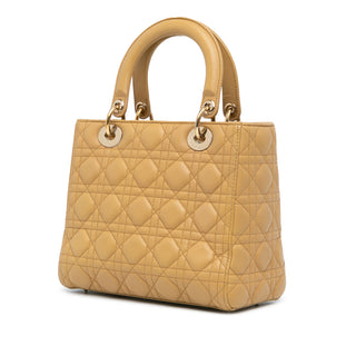 Dior Medium Lambskin Cannage Lady Dior