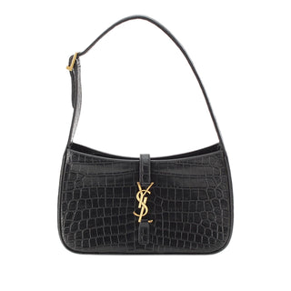 Saint Laurent Croc Embossed Leather Le 5 A 7