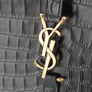Saint Laurent Croc Embossed Leather Le 5 A 7