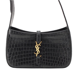 Saint Laurent Croc Embossed Leather Le 5 A 7