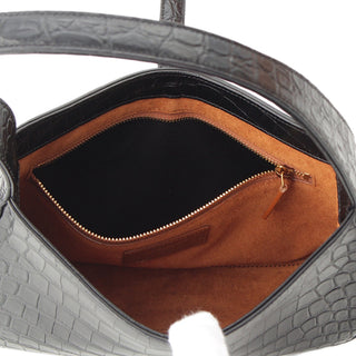 Saint Laurent Croc Embossed Leather Le 5 A 7
