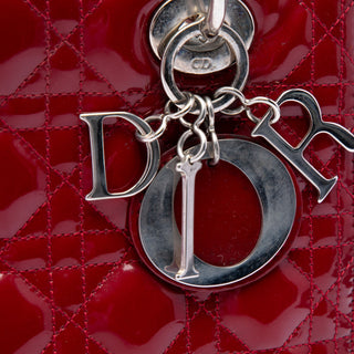 Dior Medium Patent Cannage Lady Dior